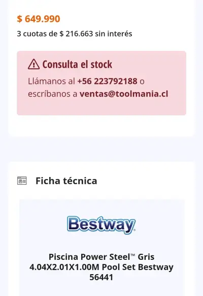 Piscina estructural Bestway - miniatura 4