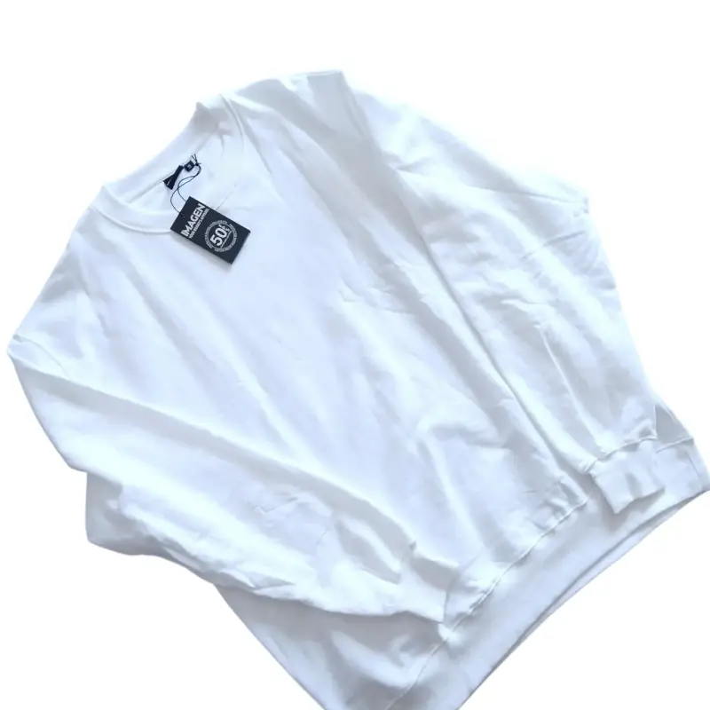 Polerón blanco 100% algodón