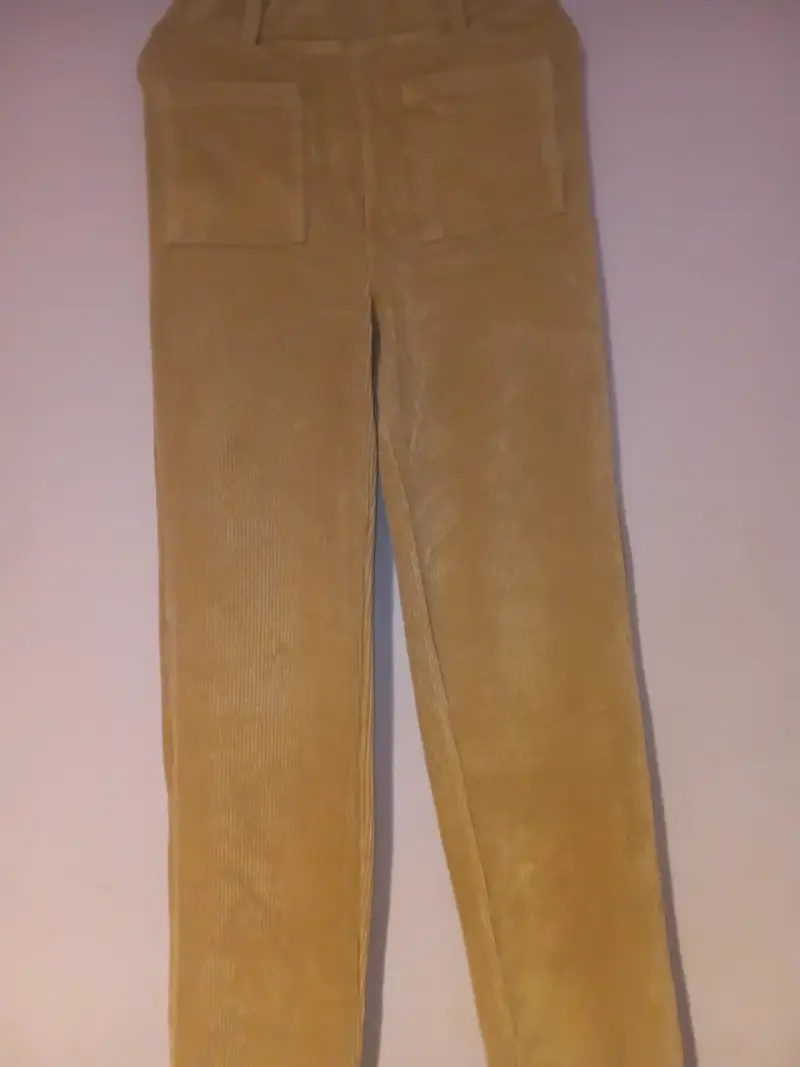 Pantalones de pana beige