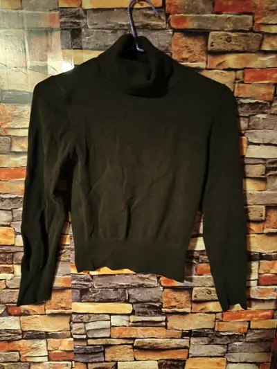 Suéter de cuello alto negro - miniatura 1