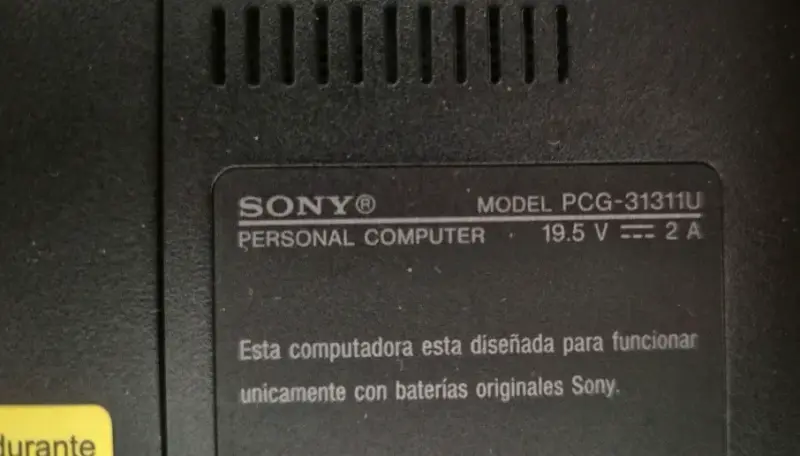 Netbook Sony Vaio PCG-31311U formateado. - 1