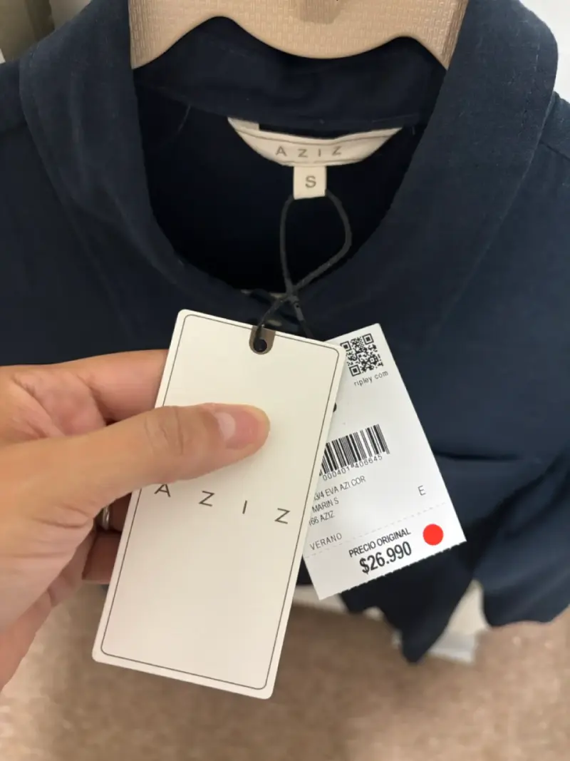 Blusa azul marino Aziz 30% lino - 3