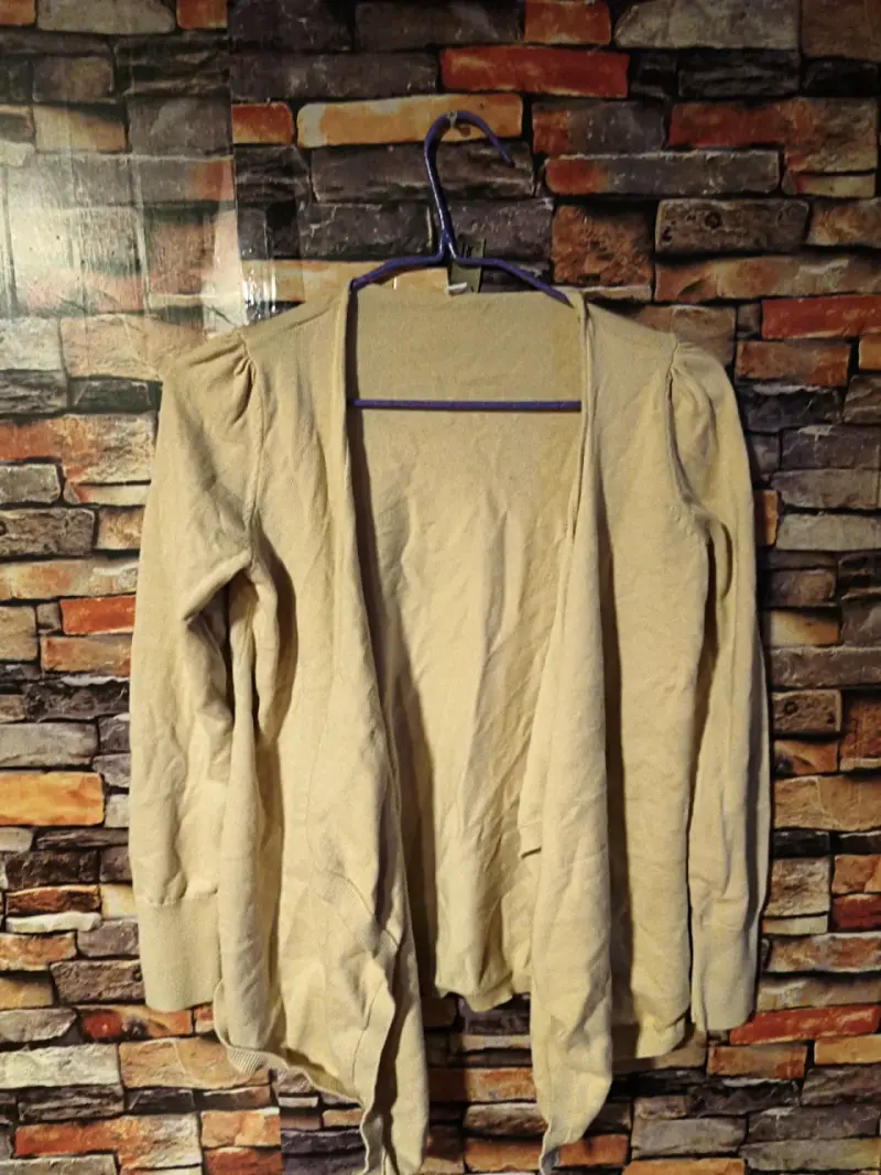 Chaqueta beige abierta - 1