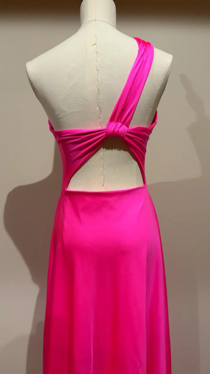 Vestido de fiesta fucsia - 3