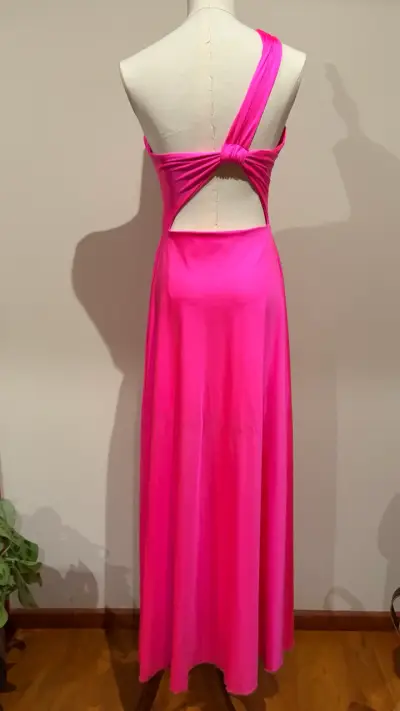 Vestido de fiesta fucsia - miniatura 4