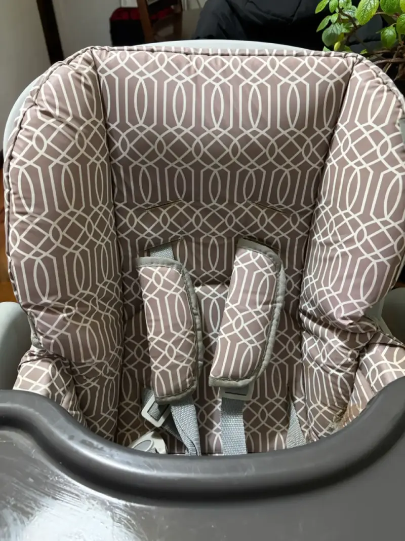 Silla alta para bebé gris - 3
