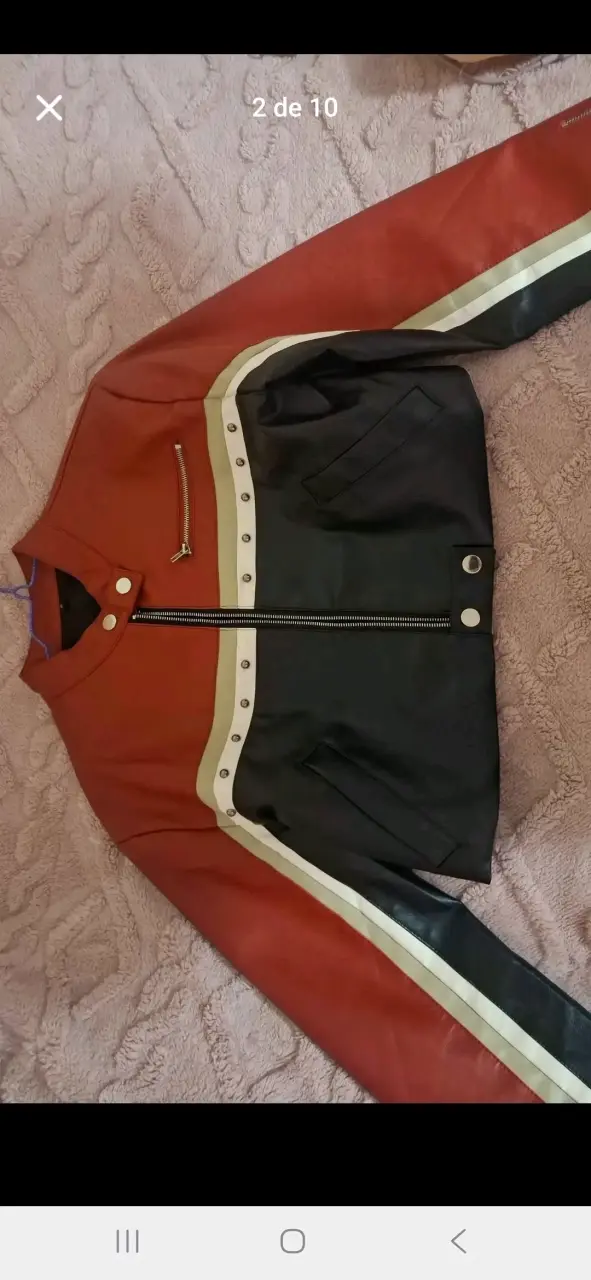 Chaqueta corta roja y negra - 3