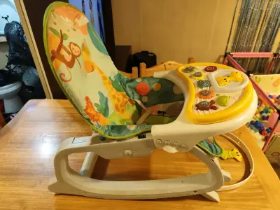 silla mesedora multicolor para bebé - miniatura 2