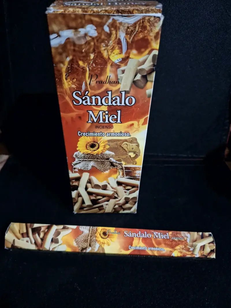 Incienso Sándalo Miel 5 unidades