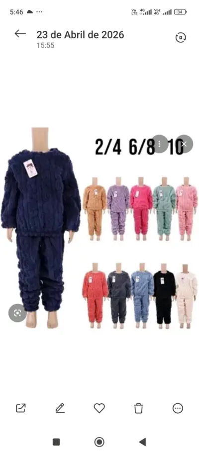 Conjunto pijama infantil polar - miniatura 1