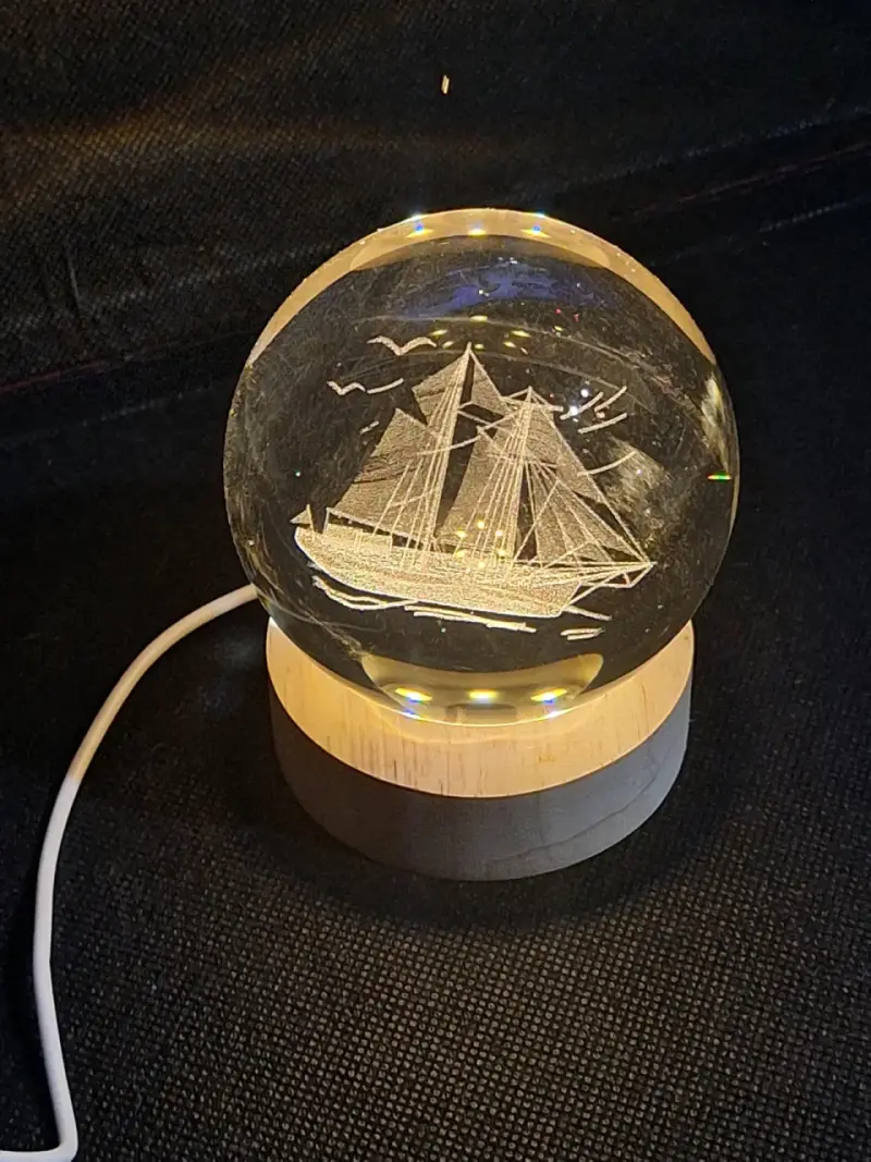 Lámpara LED esfera barco