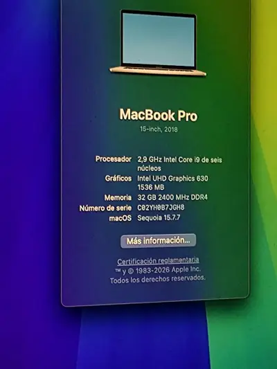 MacBook Pro 15 2018 - miniatura 2