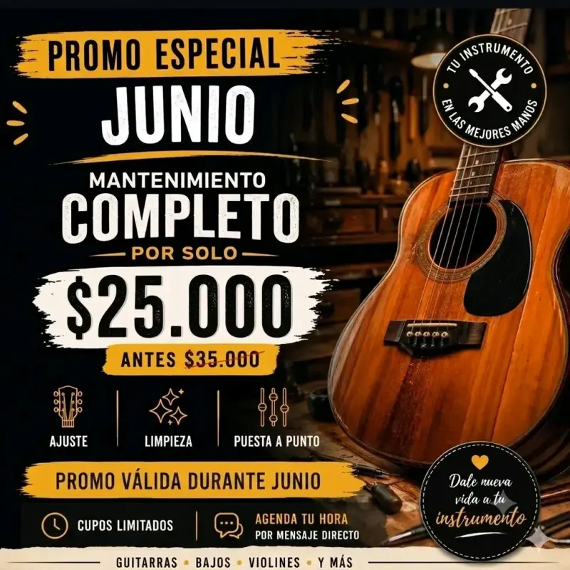 Mantenimiento completo de guitarra