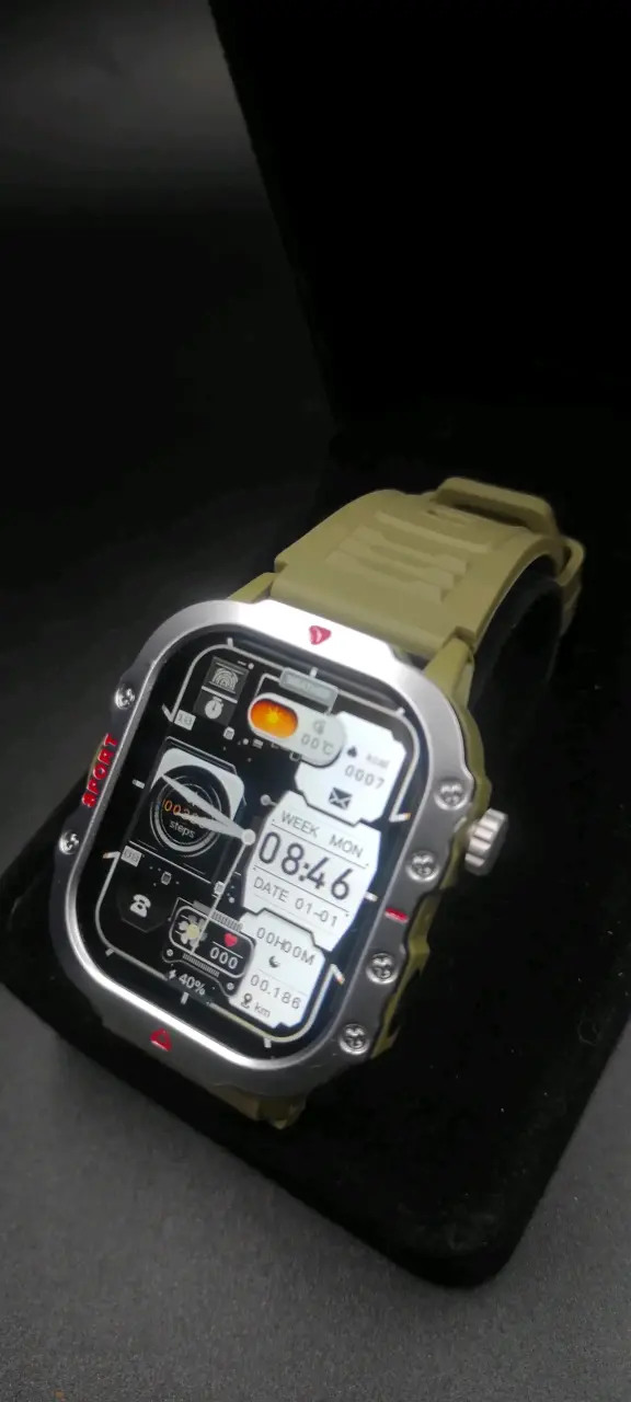 Smartwatch con correa militar reloj inteligente - 1