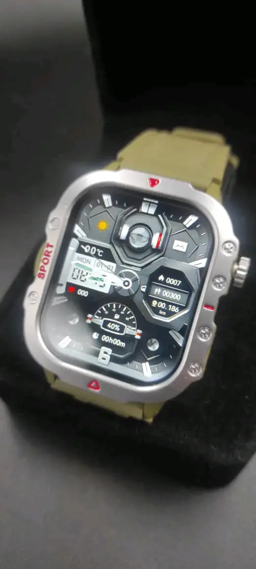 Smartwatch con correa militar reloj inteligente - 2