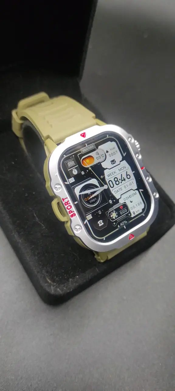 Smartwatch con correa militar reloj inteligente - 3