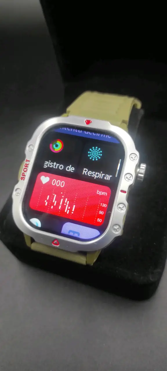 Smartwatch con correa militar reloj inteligente - 5