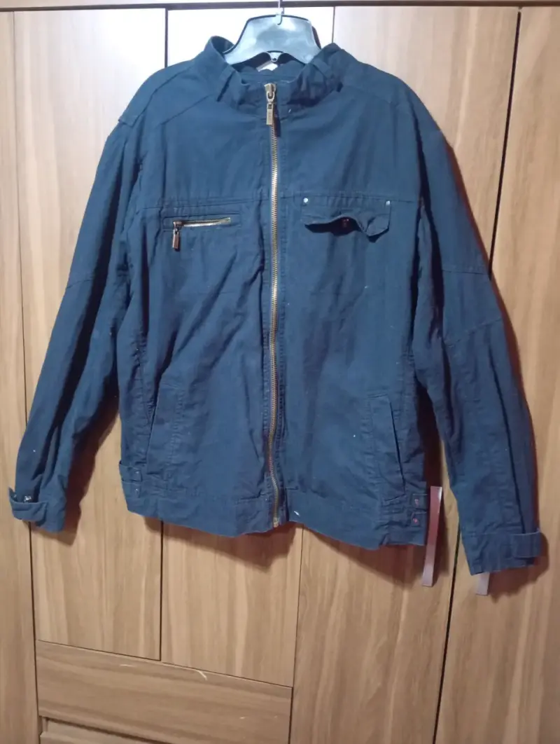 Chaqueta azul con cierre - 1