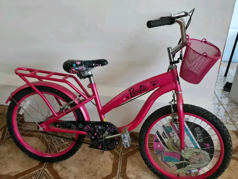 Bicicleta infantil Barbie rosada ar0 25 - 1