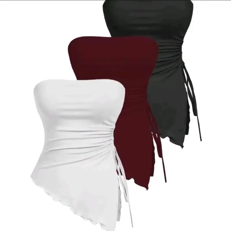 tops strapless en colores variados - 1