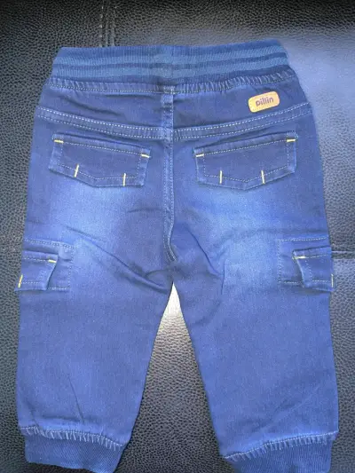 Pantalón infantil azul con etiqueta pillin - miniatura 2