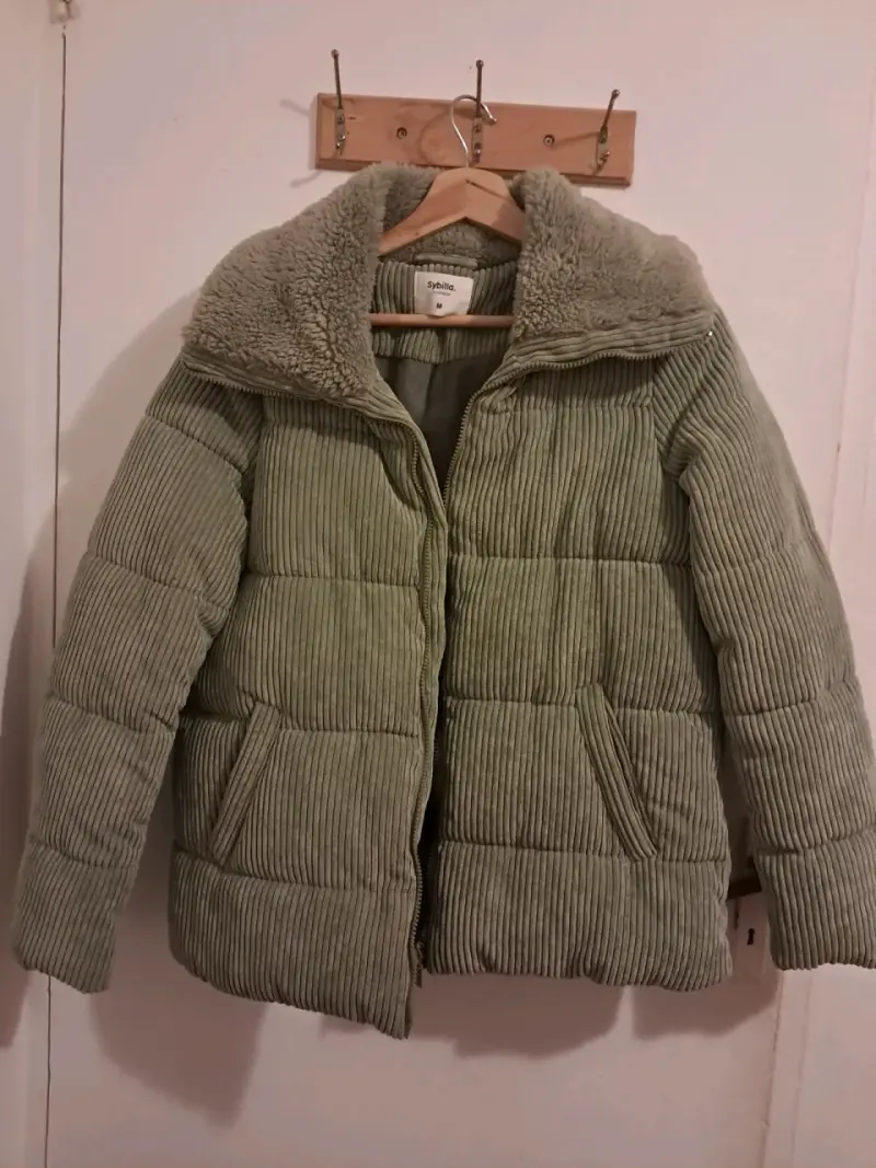 Chaqueta acolchada verde musgo - 1