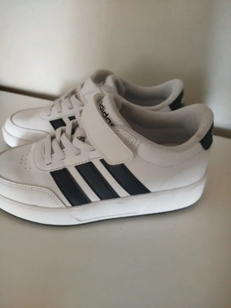 Zapatillas blancas Adidas niños - 3