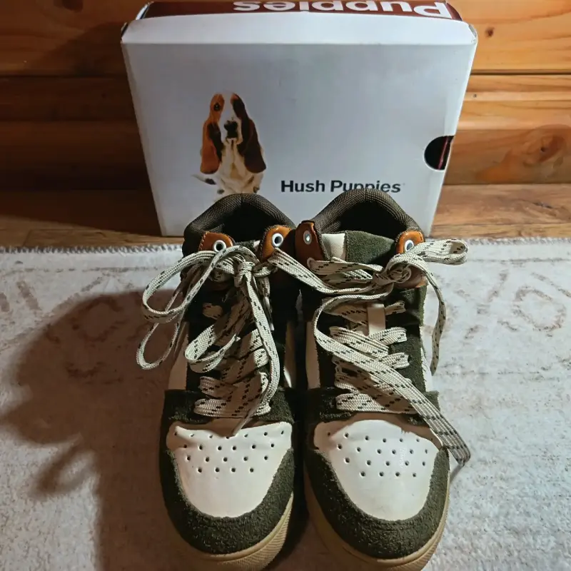 Zapatillas Hush Puppies verde y blanco - 1