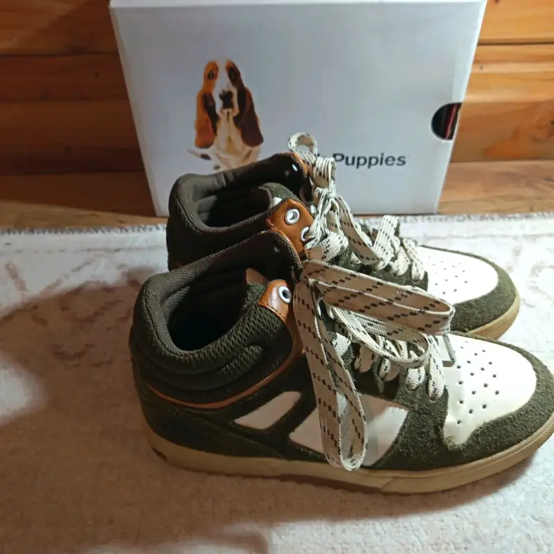 Zapatillas Hush Puppies verde y blanco - 3