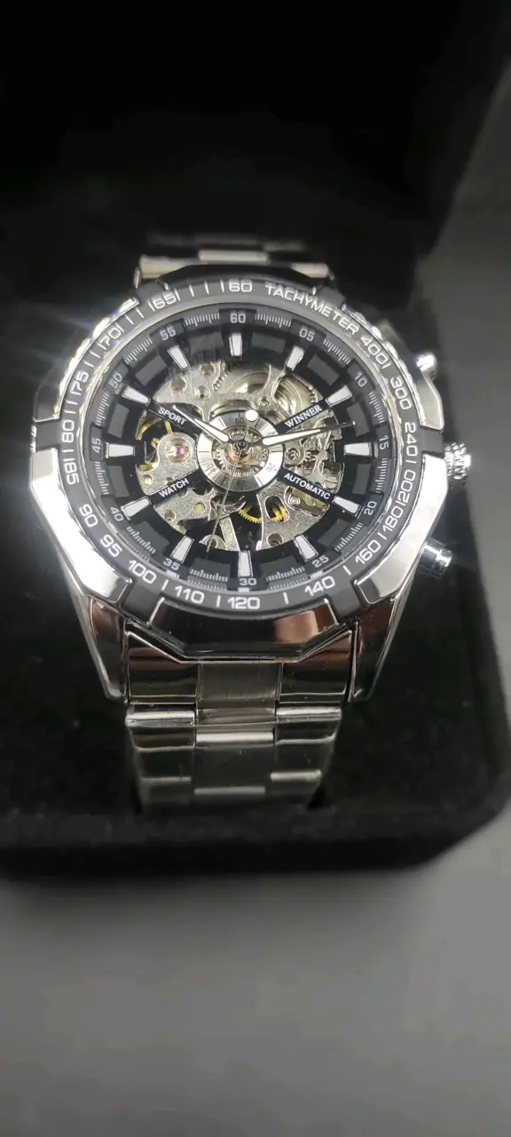 Reloj automático mecánico esqueleton winner - 3