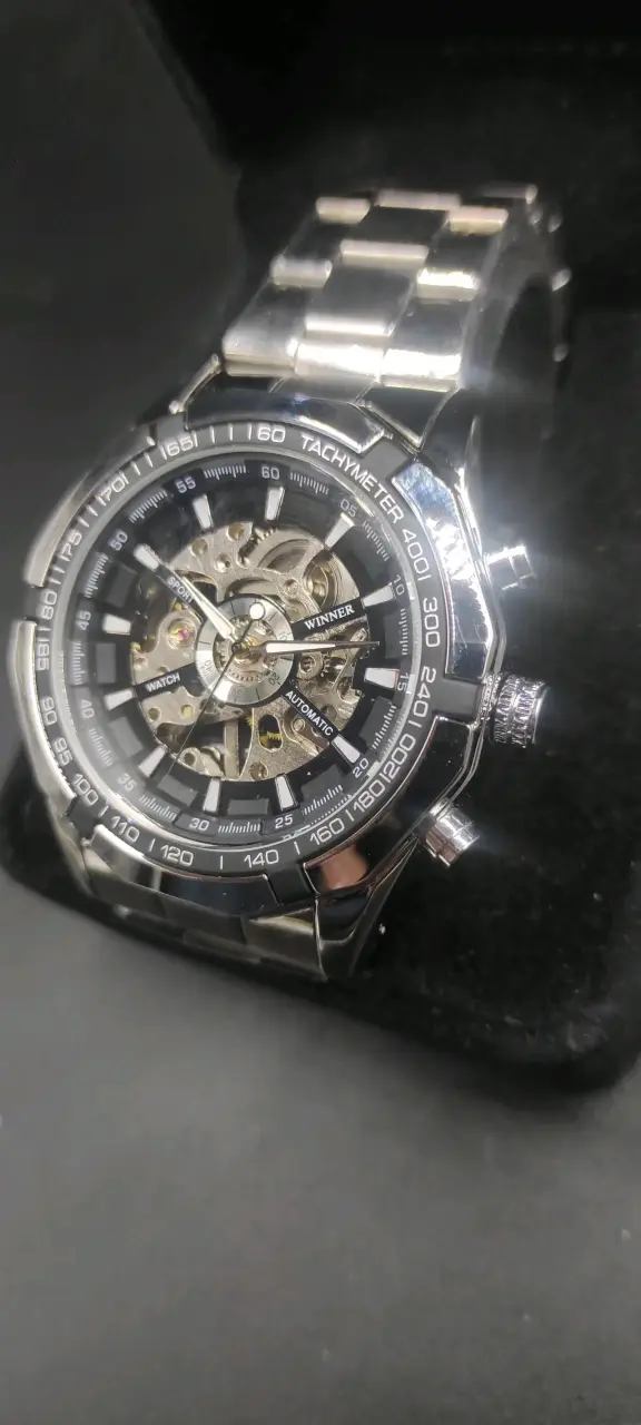 Reloj automático mecánico esqueleton winner - 5