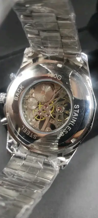 Reloj automático mecánico esqueleton winner - miniatura 6
