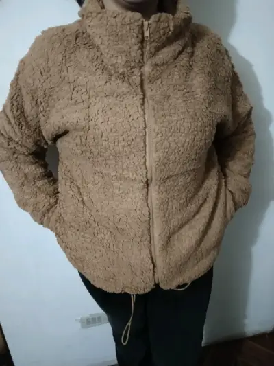 Chaqueta tipo corderito rosada - miniatura 2