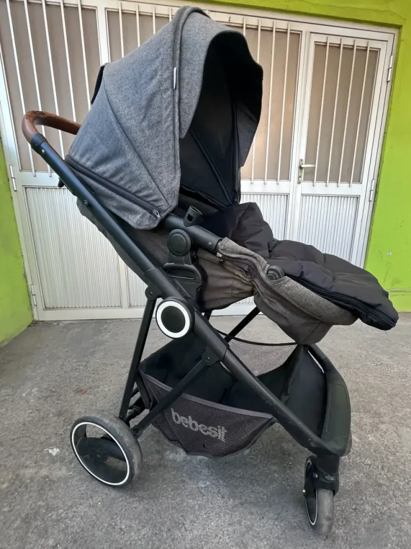 Coche de bebé gris oscuro - 3