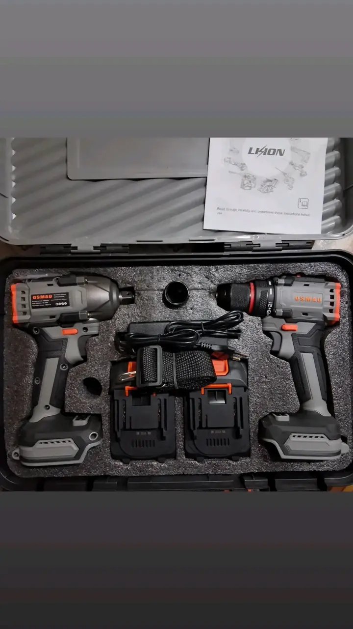 Set de taladros inalámbricos con cargadore