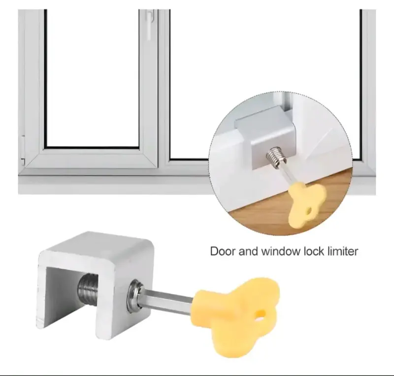 2 unidades Seguro de ventana con llave