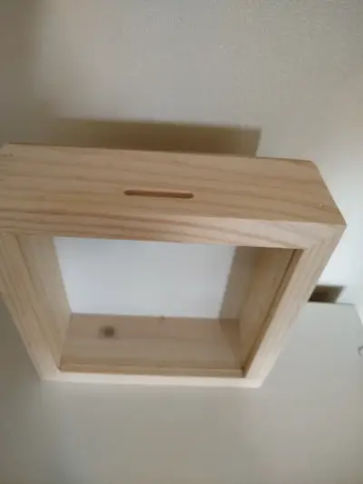 Caja de madera para ahorro/alcancía - miniatura 1