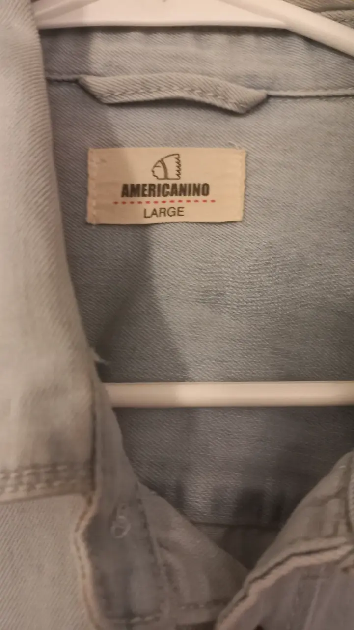 Camisa de mezclilla gris - 2