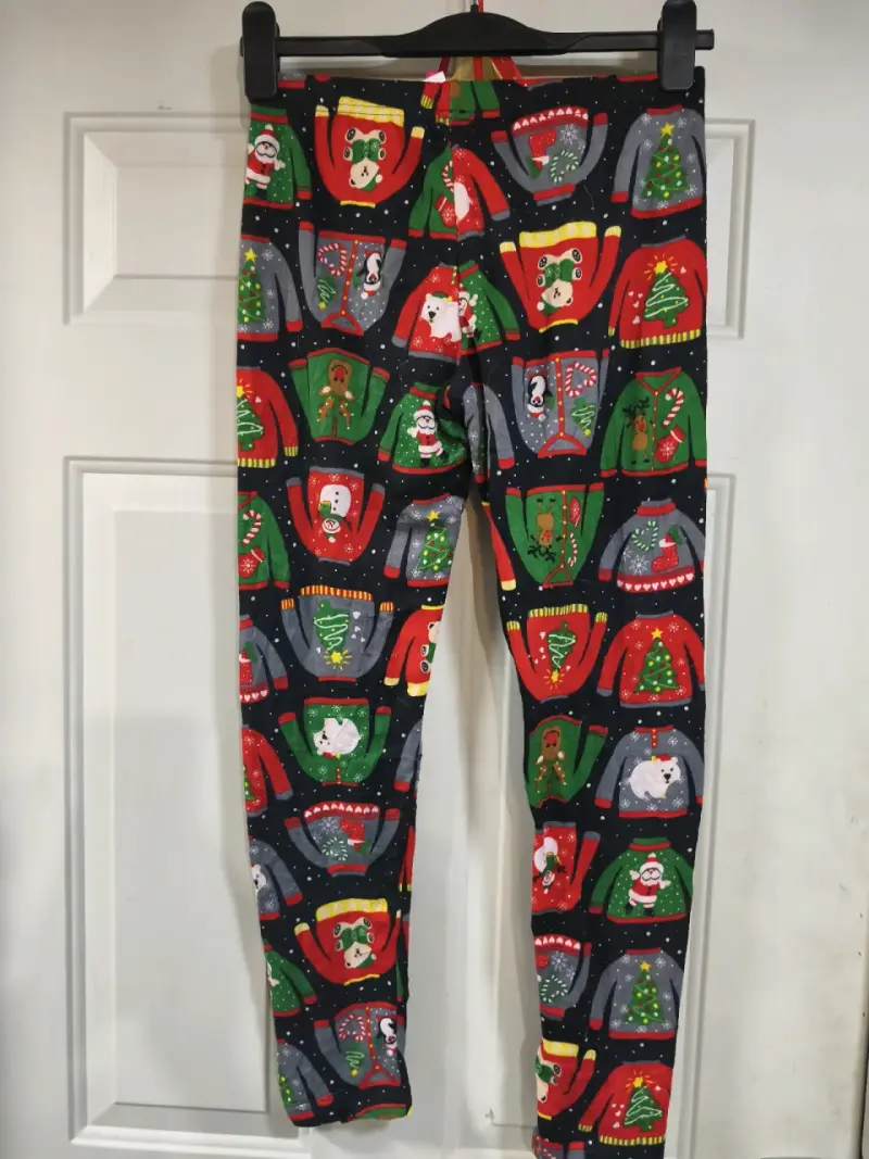 Pantalones leggings navideños estampados - 4