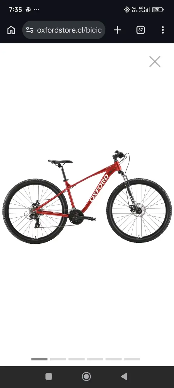 Bicicleta Oxford roja aro 29