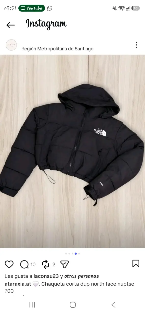Chaqueta corta negra The North Face - 1