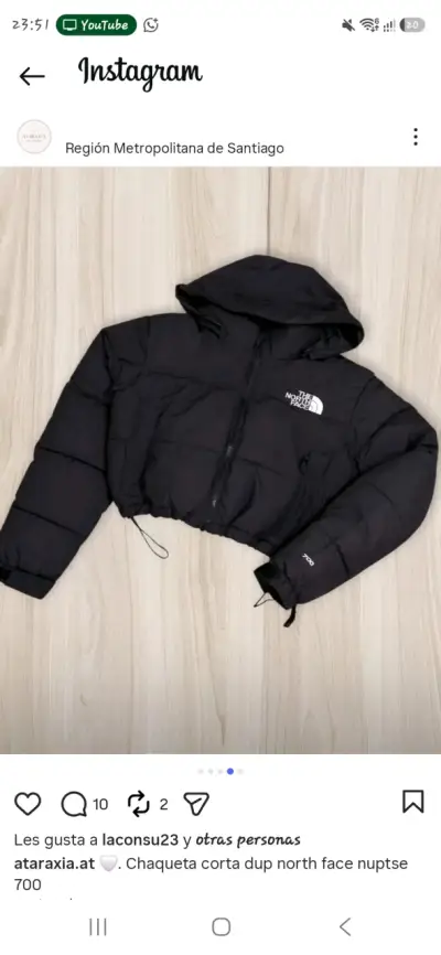 Chaqueta corta negra The North Face - miniatura 1
