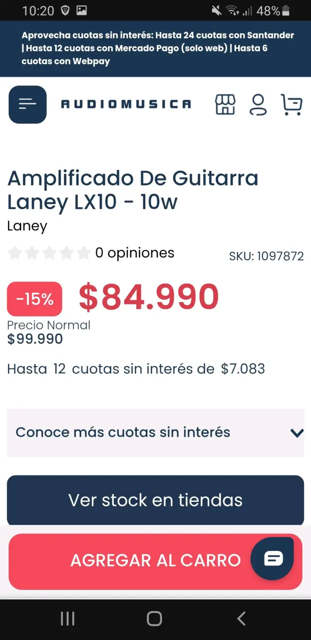 Amplificador guitarra Laney LX10 - 4
