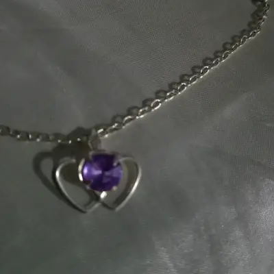 Collar con dije de corazón - miniatura 2