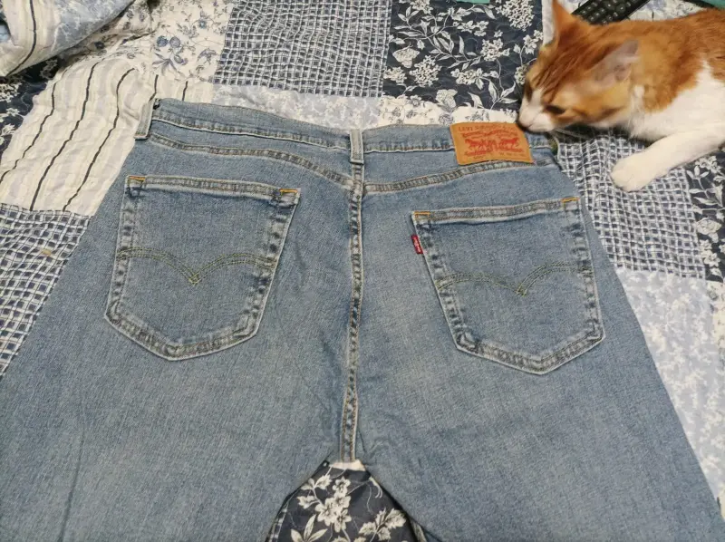 Jeans levis de mezclilla azul claro - 2