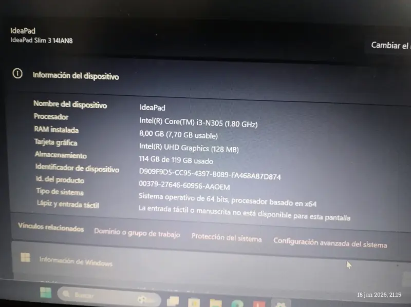 Notebook Lenovo Core i3 - 3