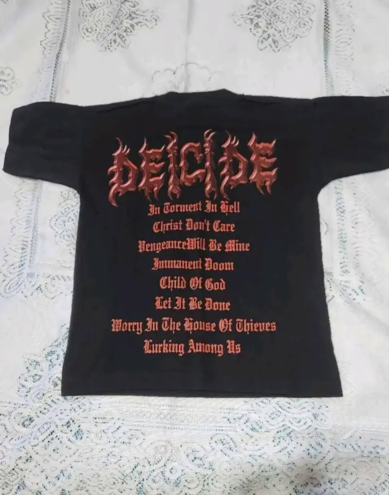 Polera negra metal Deicide mujer - 4