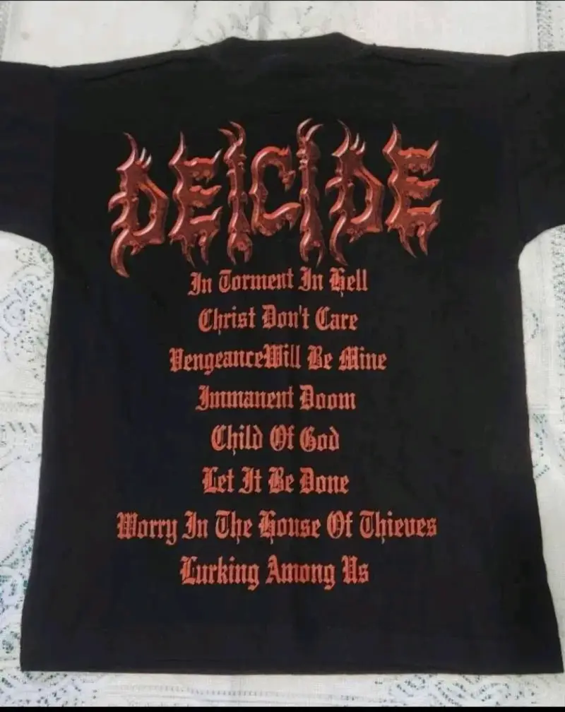 Polera negra metal Deicide mujer - 5