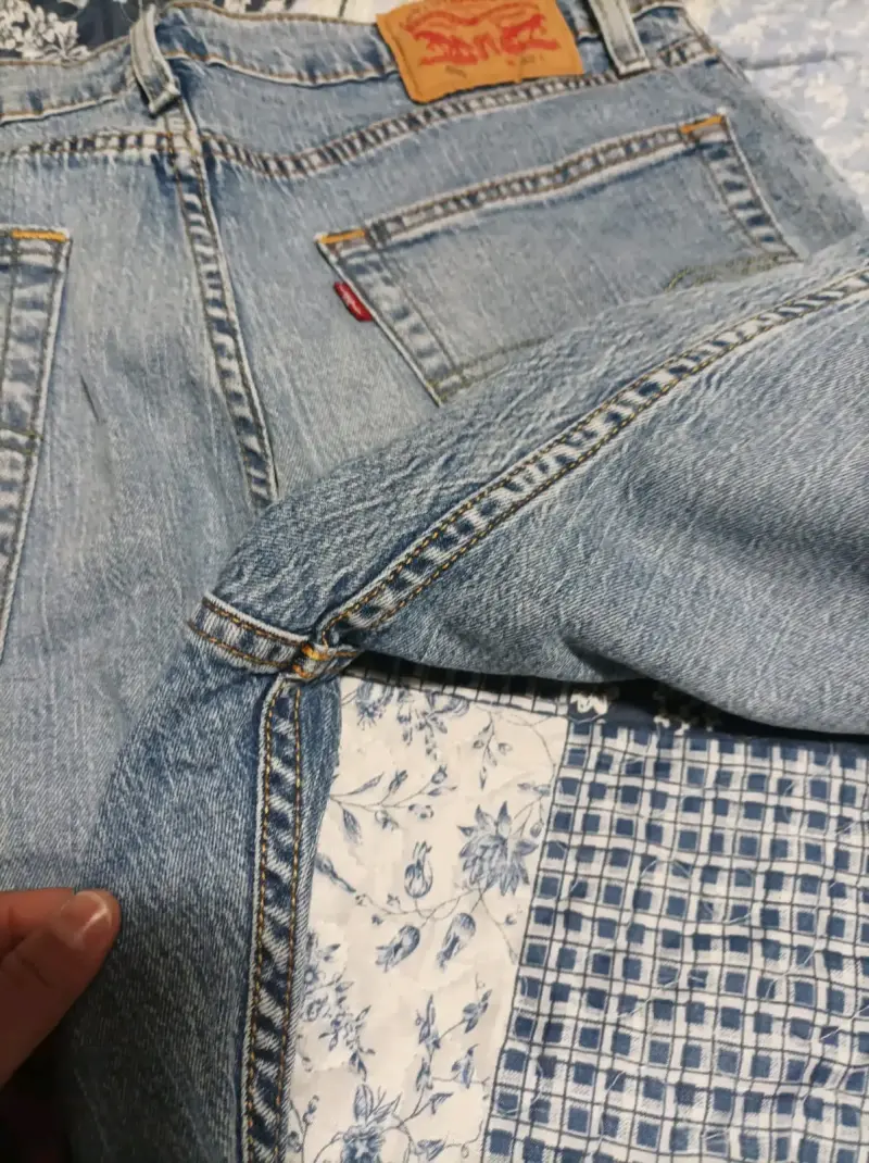 Shorts levis de mezclilla desgastados - 3
