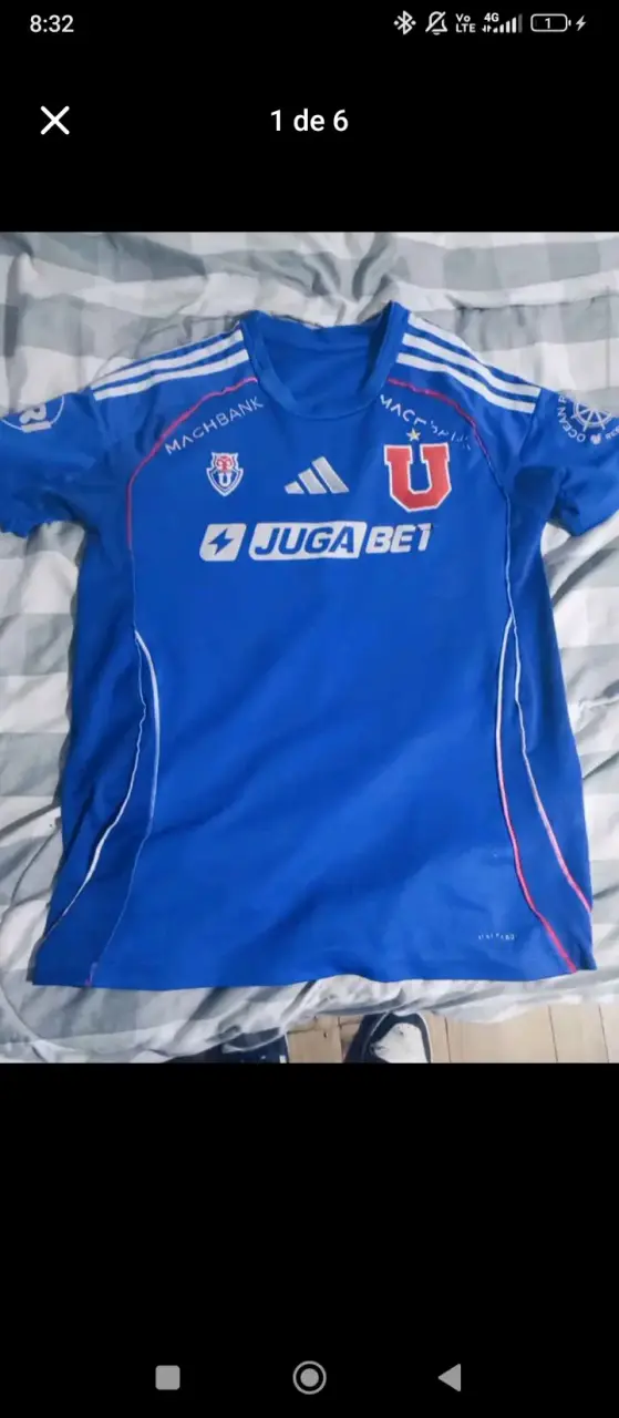 Camiseta azul de fútbol Universidad de Chile - 1